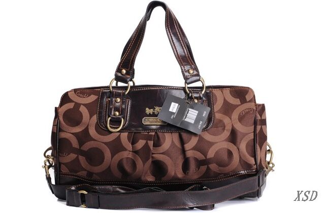 Coach Madison Logo Signature Large Coffee Luggage Bags EML | Coach Outlet Canada